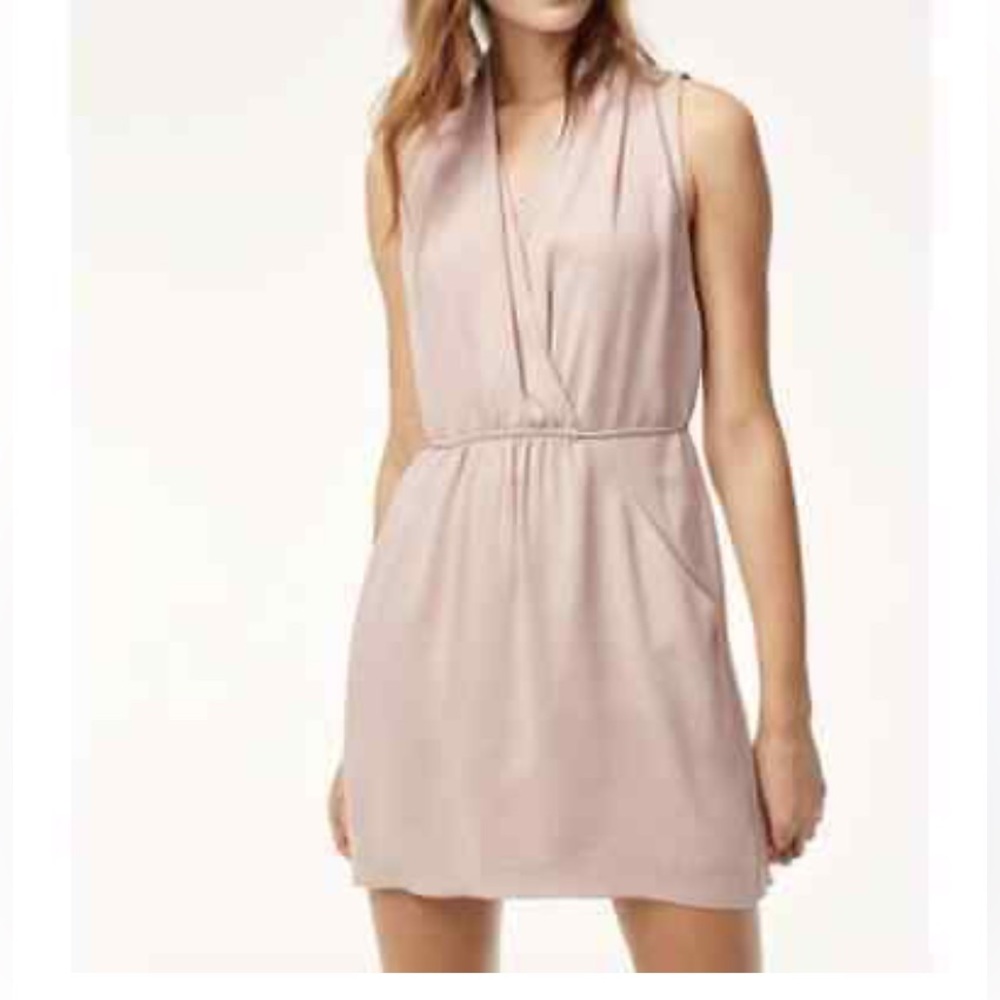 ARITZIA WILFRED SABINE WRAP FRONT MINI DRESS